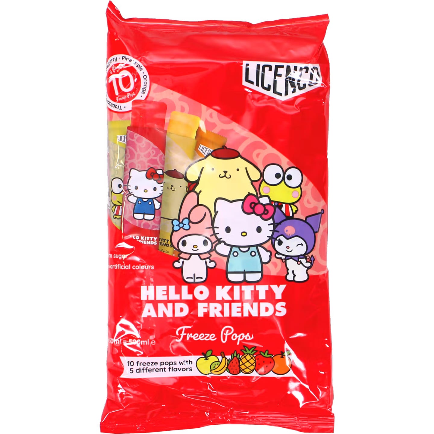 Hello Kitty and Friends freeze pops pack
